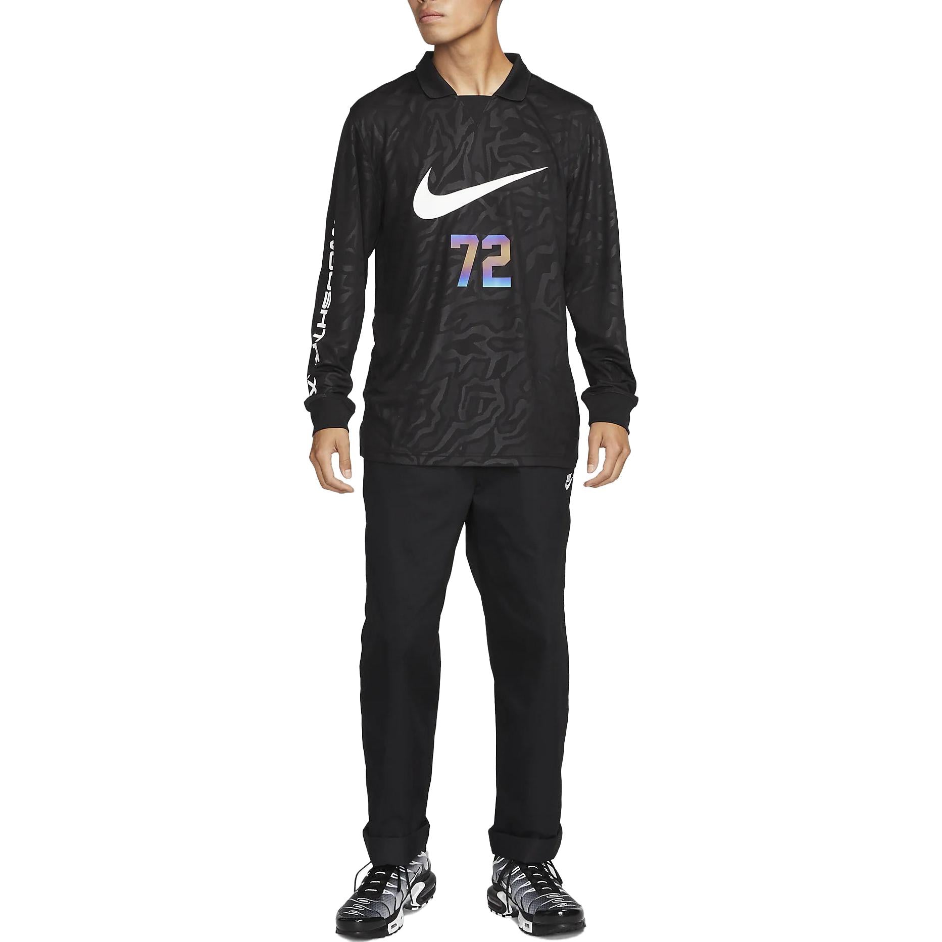 Спортивный топ Nike Sportswear Long-Sleeve Top 'Black' DX0050-010, черный — фото 3