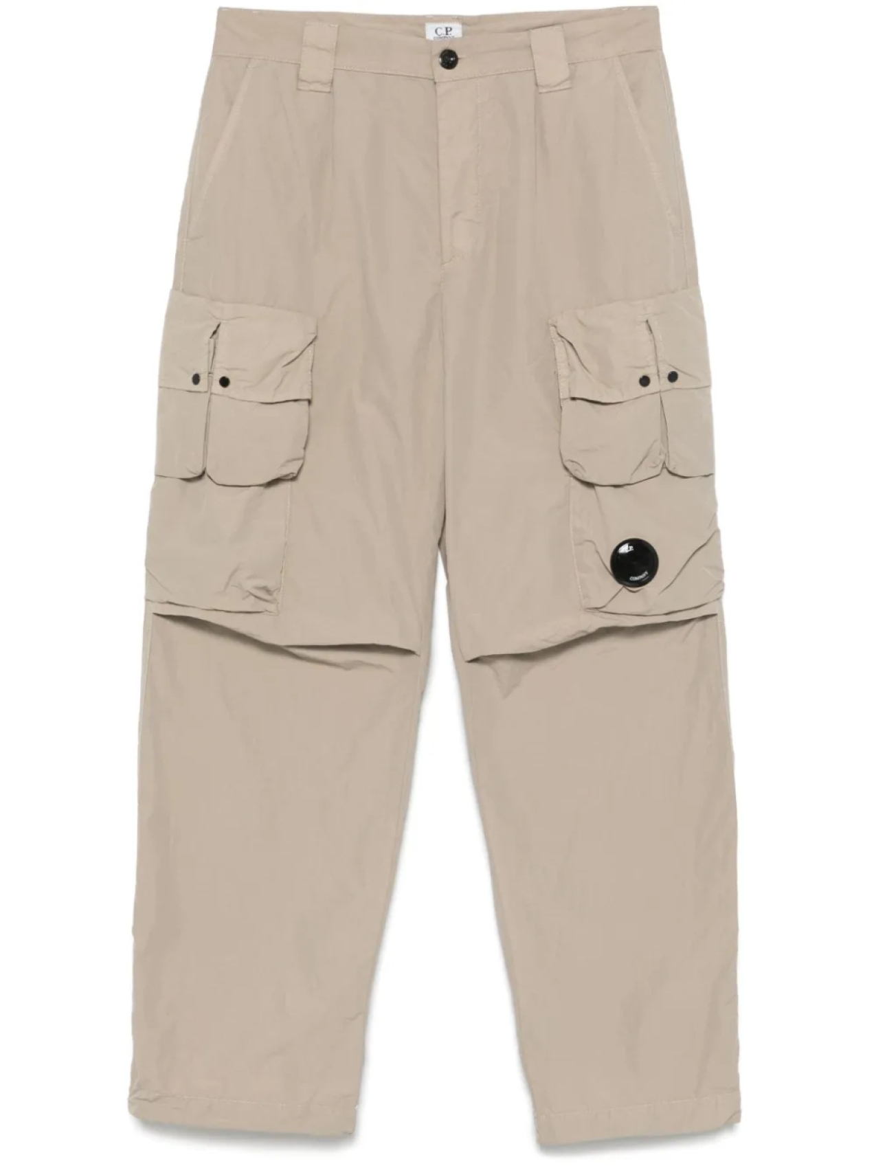 

C.P. Company брюки карго с декором Lens, нейтральный
