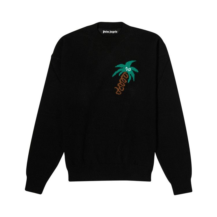 

Свитер Palm Angels Sketchy Intarsia Sweater, Black/Green