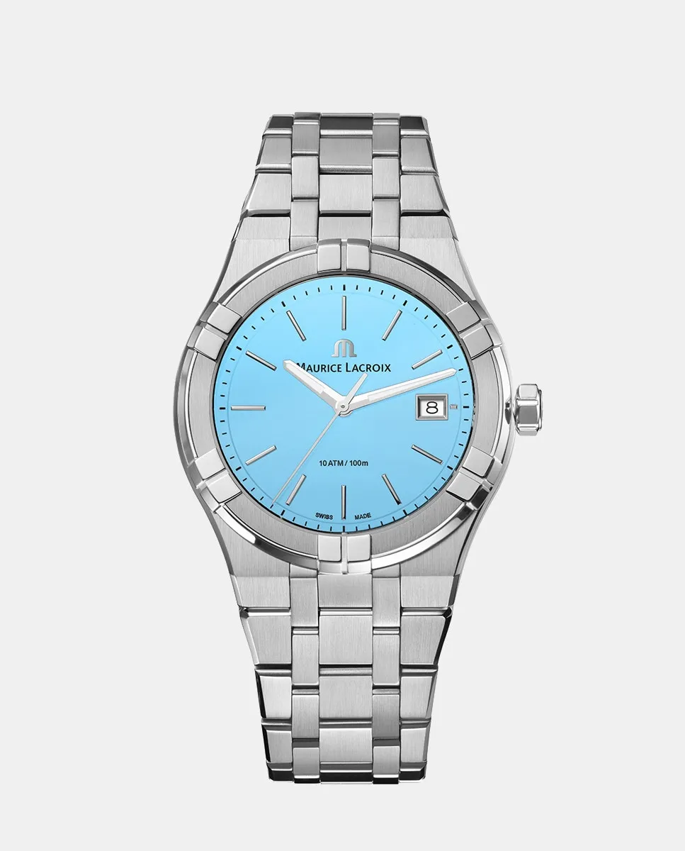 

Aikon AI1108-SS002-431-1 Мужские часы Special Edition Summer Vibes Maurice Lacroix, серебряный