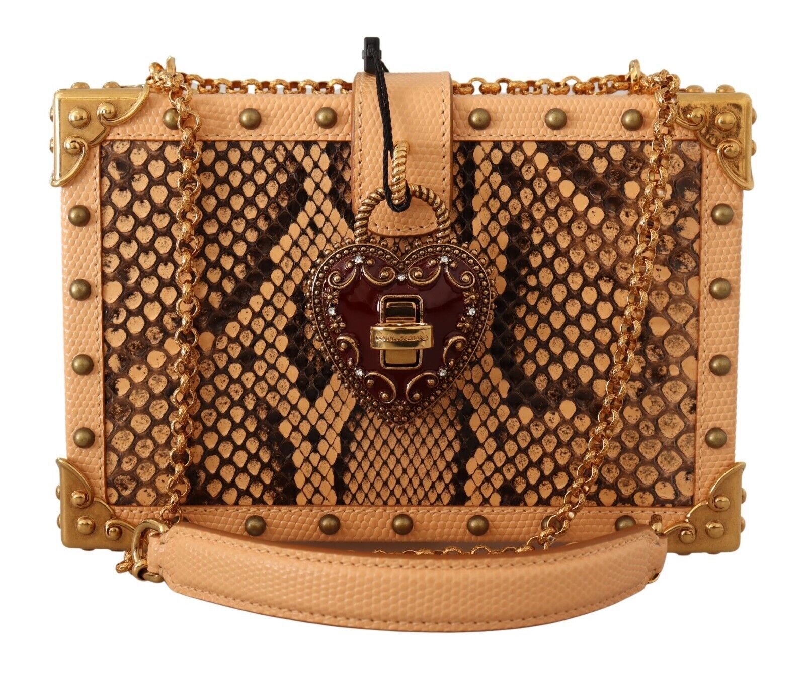 

Шикарный оранжевый клатч с поворотным замком Dolce & Gabbana