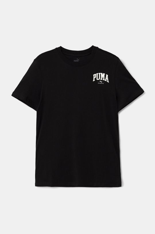 

Детская хлопковая футболка Squad Smallphic Tee Puma, черный