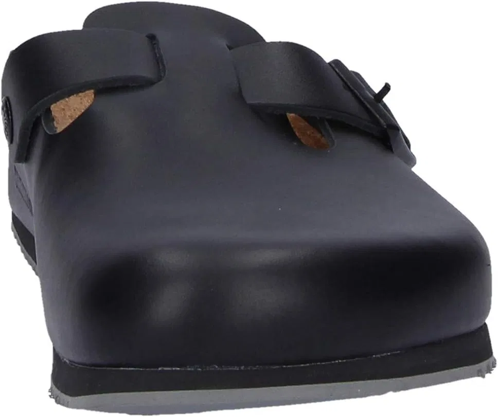 Кожаные сабо Boston унисекс BIRKENSTOCK, Black — фото 3