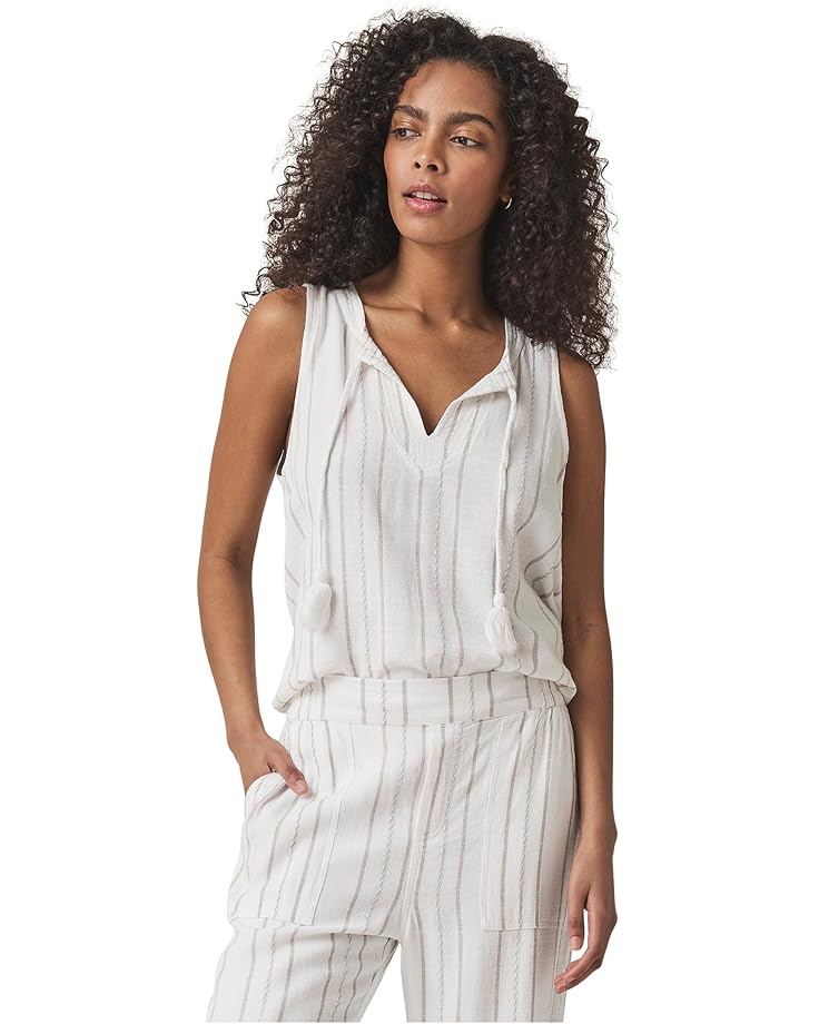 

Топ Splendid Layla Stripe Tank, цвет White/Fawn