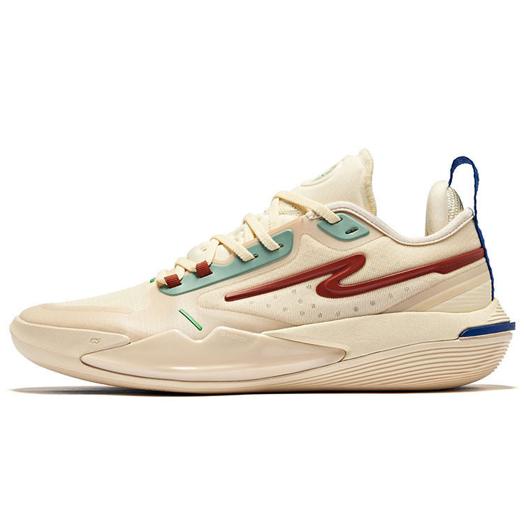 

Erke Кроссовки баскетбольные Raid Cushioning Rebound низкие мужские цвет молочный чай - белое перо богиня поля боя, цвет Feather White Battlefield Goddess