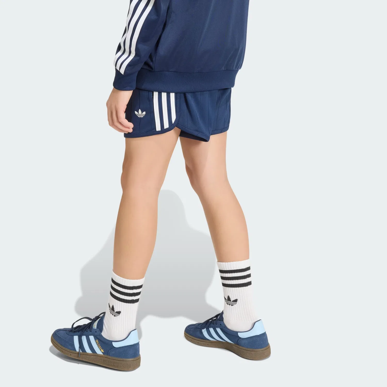Шорты Adidas Originals свободного кроя темно-синего цвета — фото 3