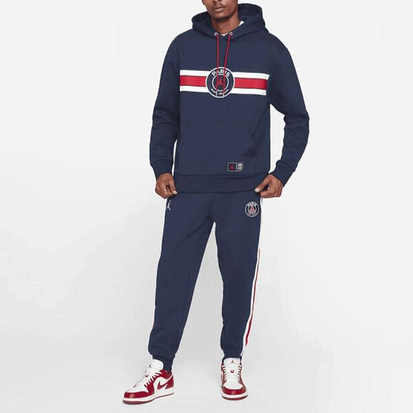 Толстовка Men's Air Jordan Paris Saint-Germain Team Logo Printing Sports Blue, синий — фото 2