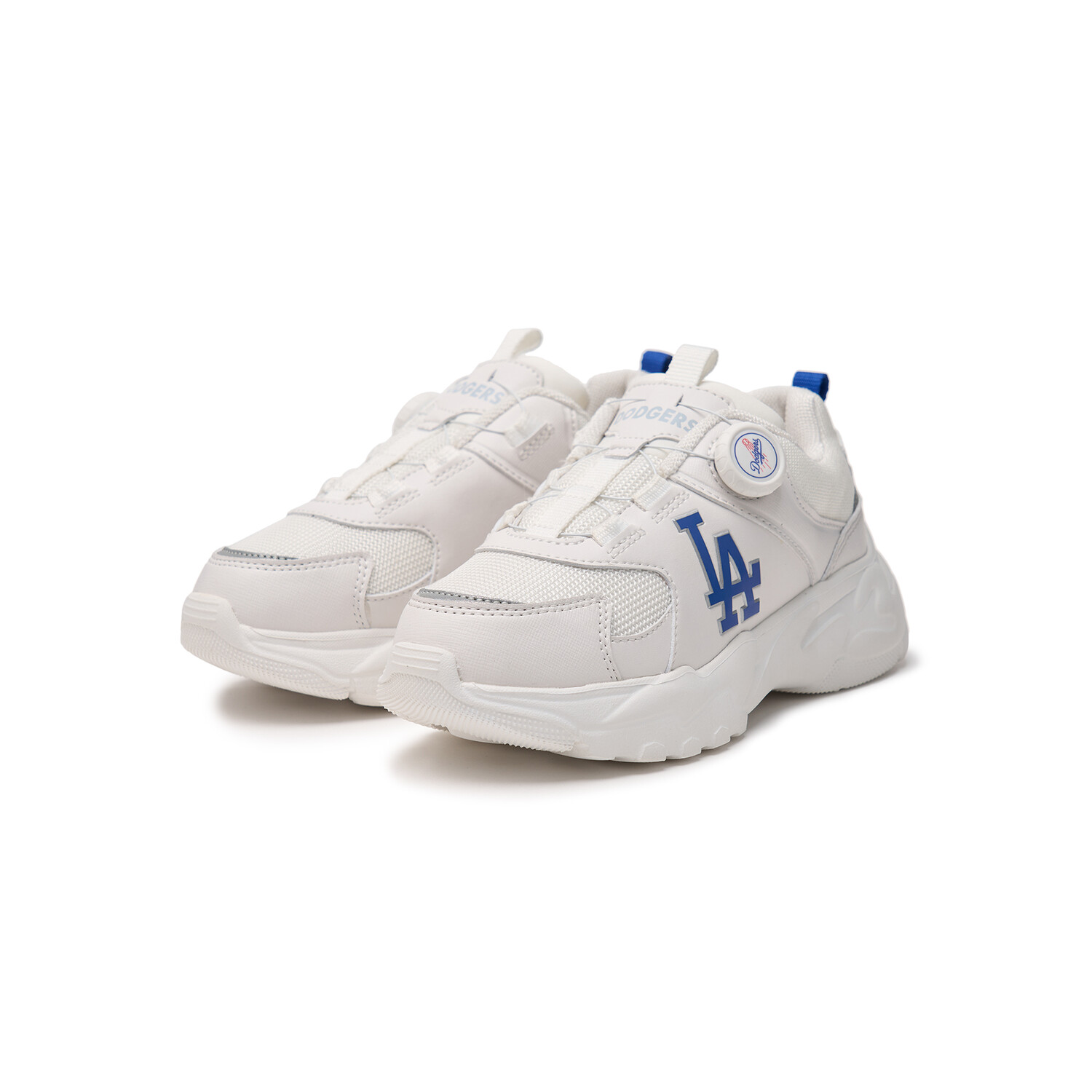 Кроссовки Big Ball Chunky Kids Lifestyle GS Low-top белого/синего цвета Mlb, белый — фото 3