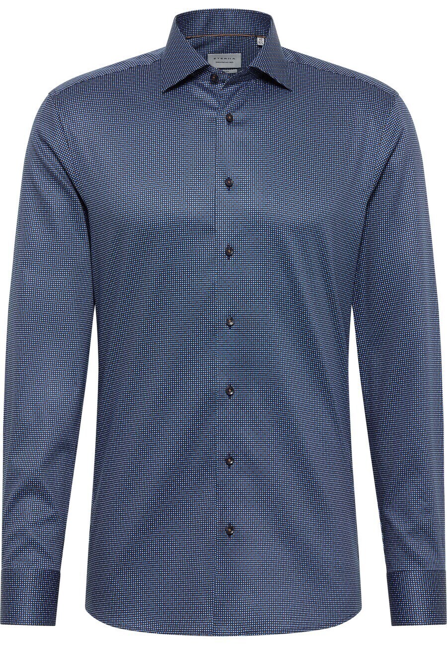 

Рубашка делового кроя Slim Fit ETERNA, дымчато-синий