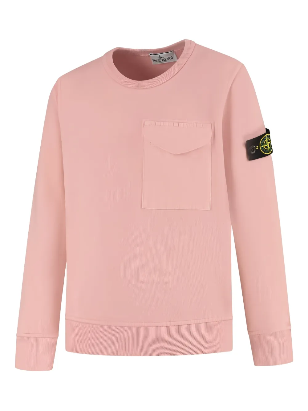 Толстовка с нагрудным карманом Stone Island Junior, розовый — фото 2