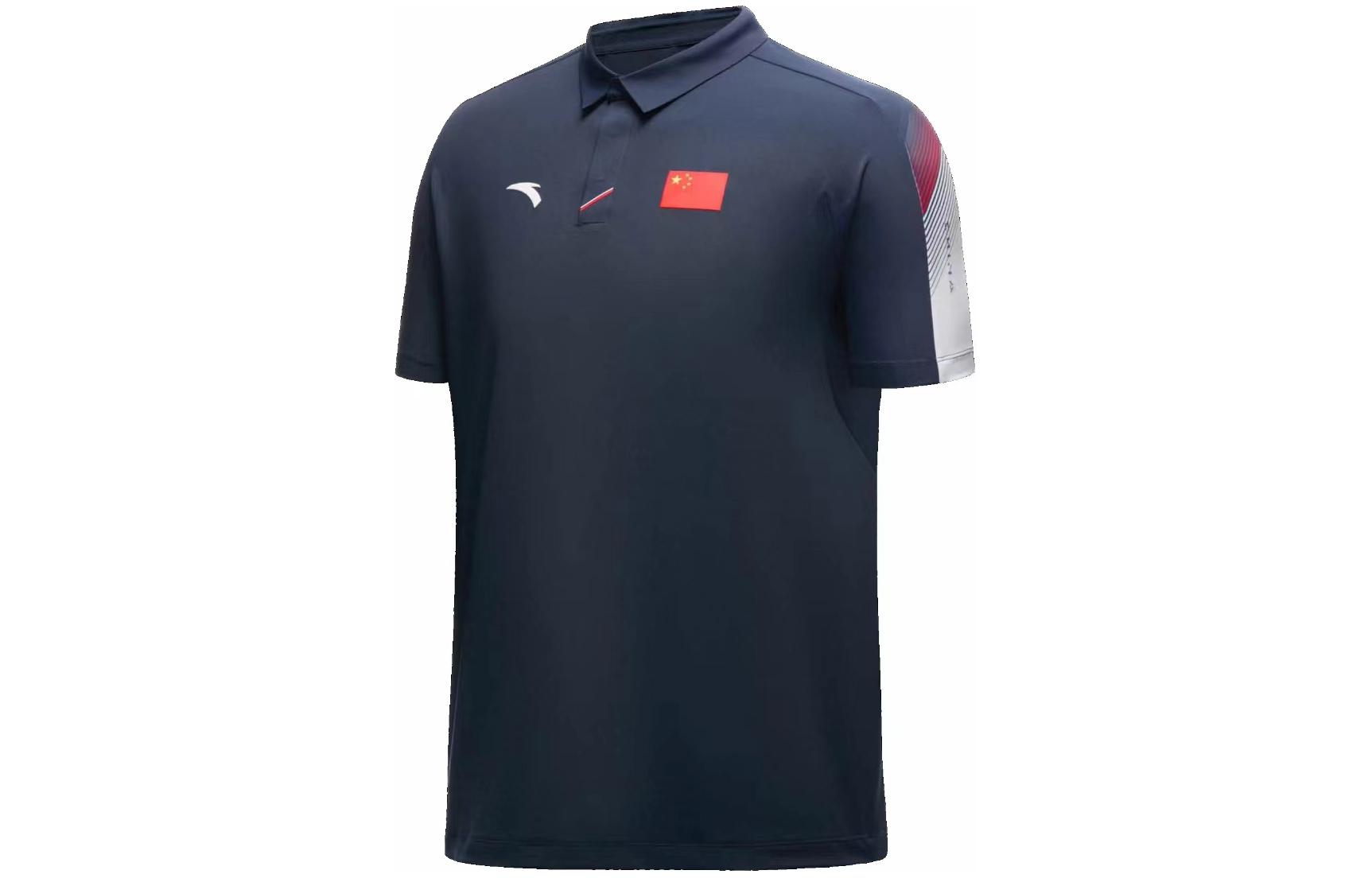 

Мужская рубашка-поло Anta Sports Life Collection, темно-синяя