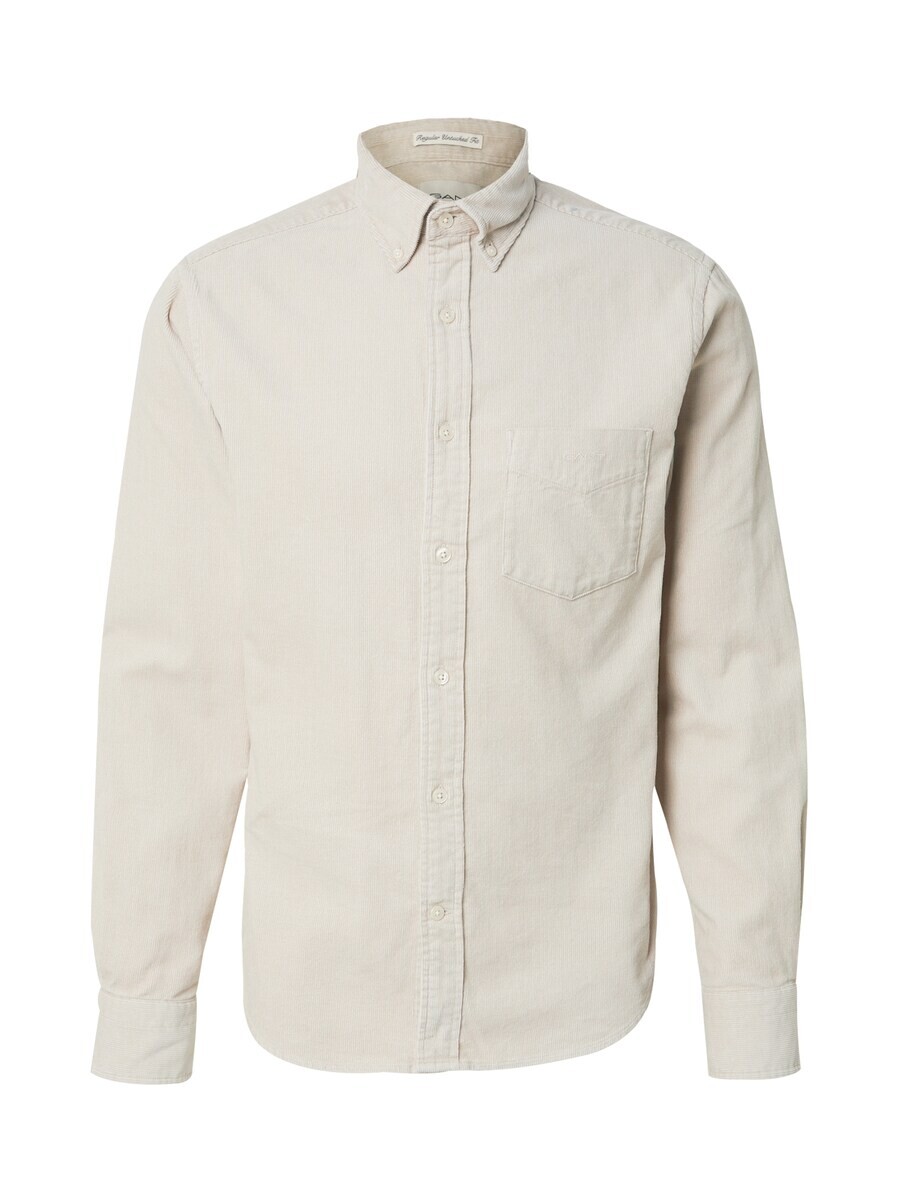 

Повседневная рубашка GANT Regular fit Button Up Shirt, бежевый