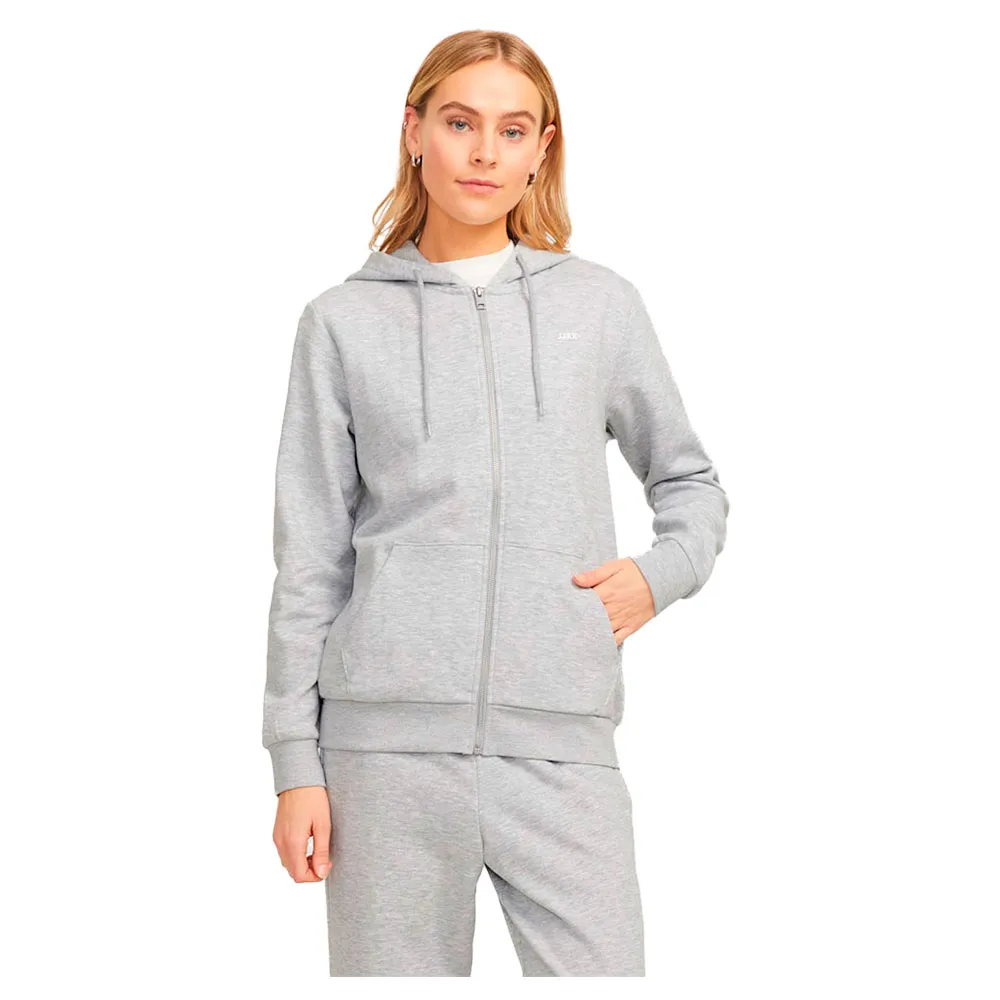 

Толстовка Jack & Jones Abbie Rlx JJXX full zip, серый