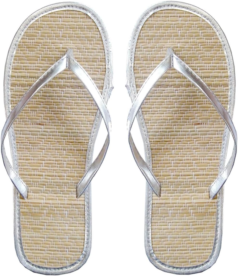 

Женские тапочки из соломы, удобные, с открытым носком, летние домашние, влагозащитные, из бамбука и ротанга, повседневные тапочки для женщин и мужчин Secxeo, серебро