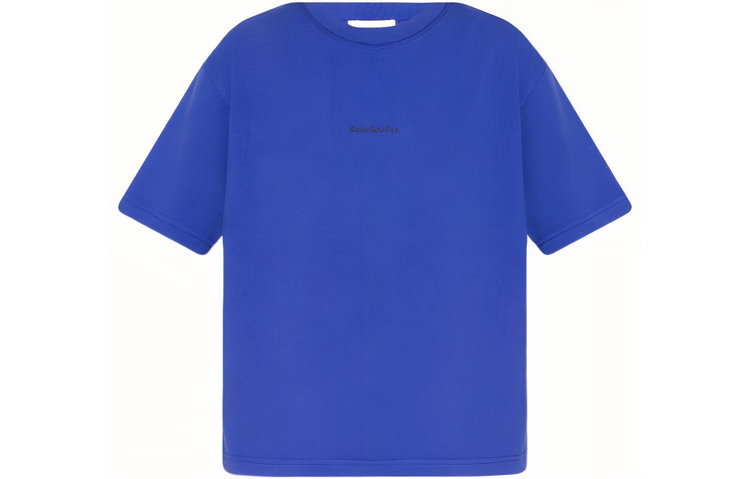 

Футболка с круглым вырезом Морская синяя Acne Studios