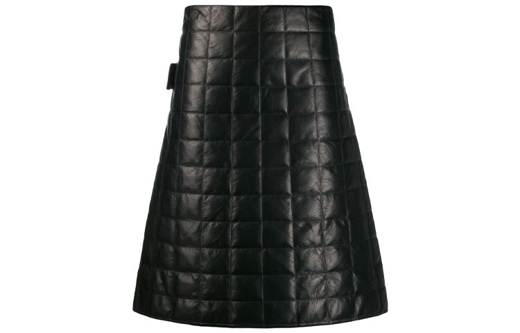 

Повседневная длинная юбка женская черная Bottega Veneta