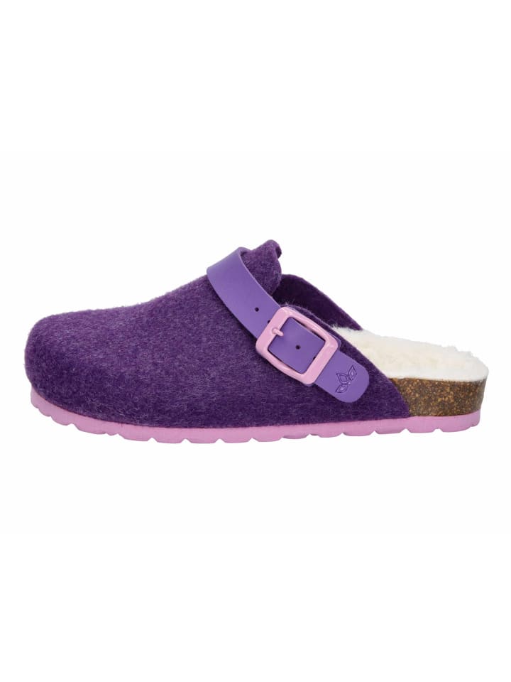 Lico Детские теплые сабо "Clog Kids Warm" фиолетового цвета — фото 2