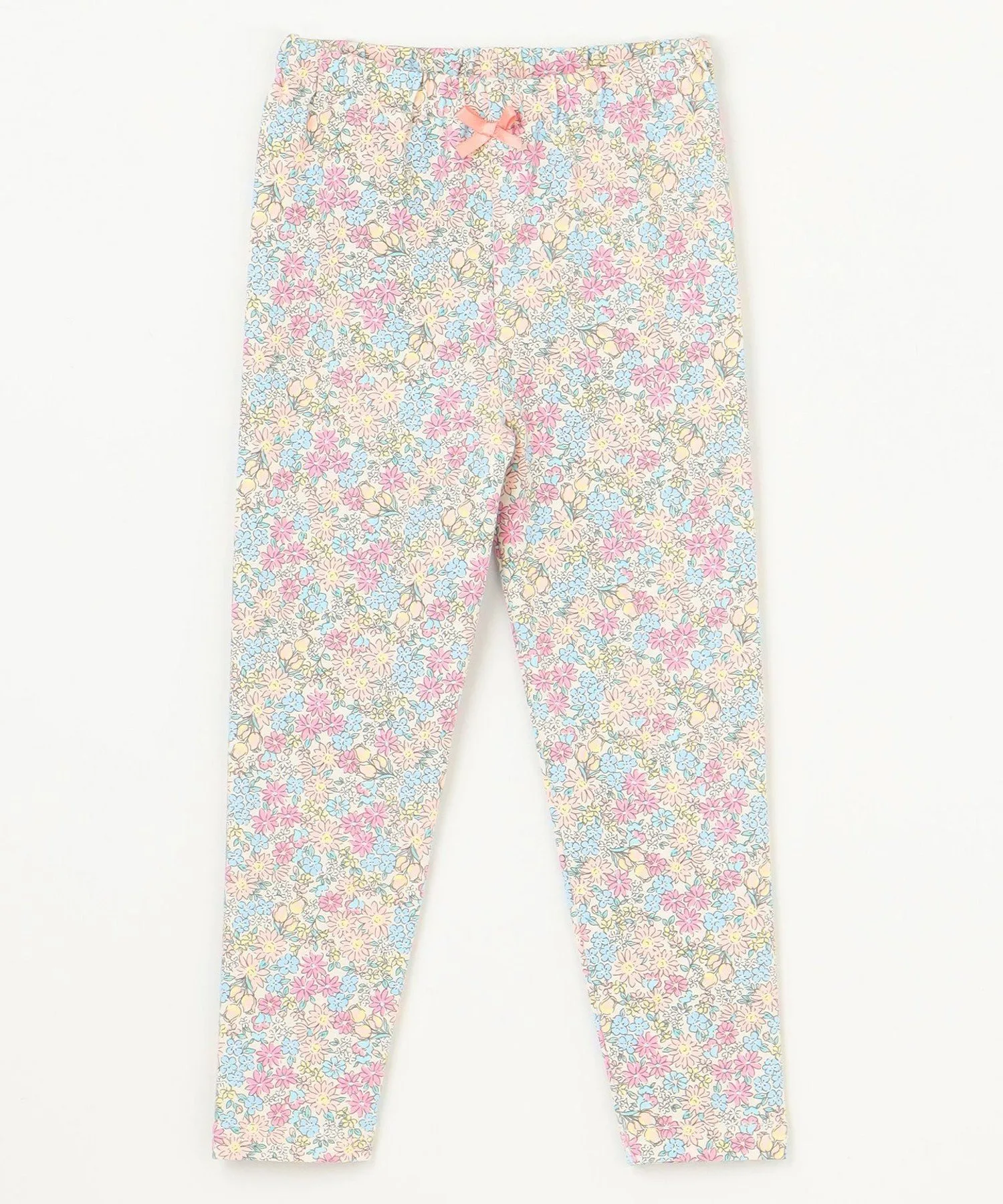 Длинные леггинсы с принтом по всей поверхности ANY KIDS, Off-white x small floral pattern [502] — фото 4