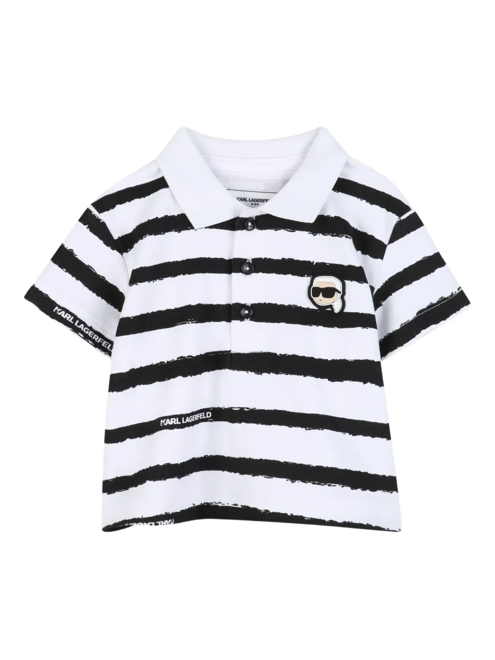 Комплект из шортов в полоску Ikonik Karl Karl Lagerfeld Kids, нейтральный — фото 3