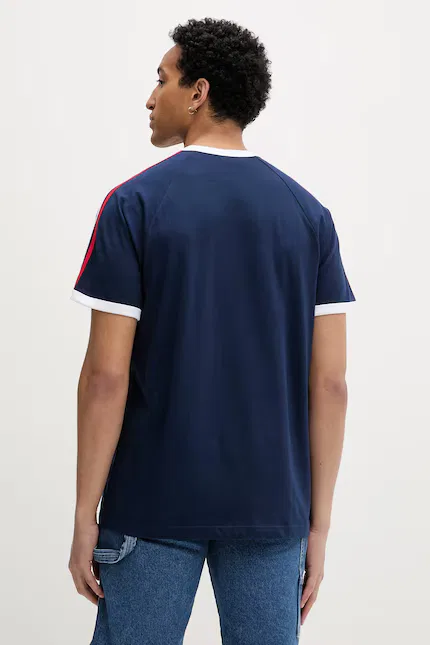 Футболка классическая модель T-shirt Adidas Originals, синий — фото 3