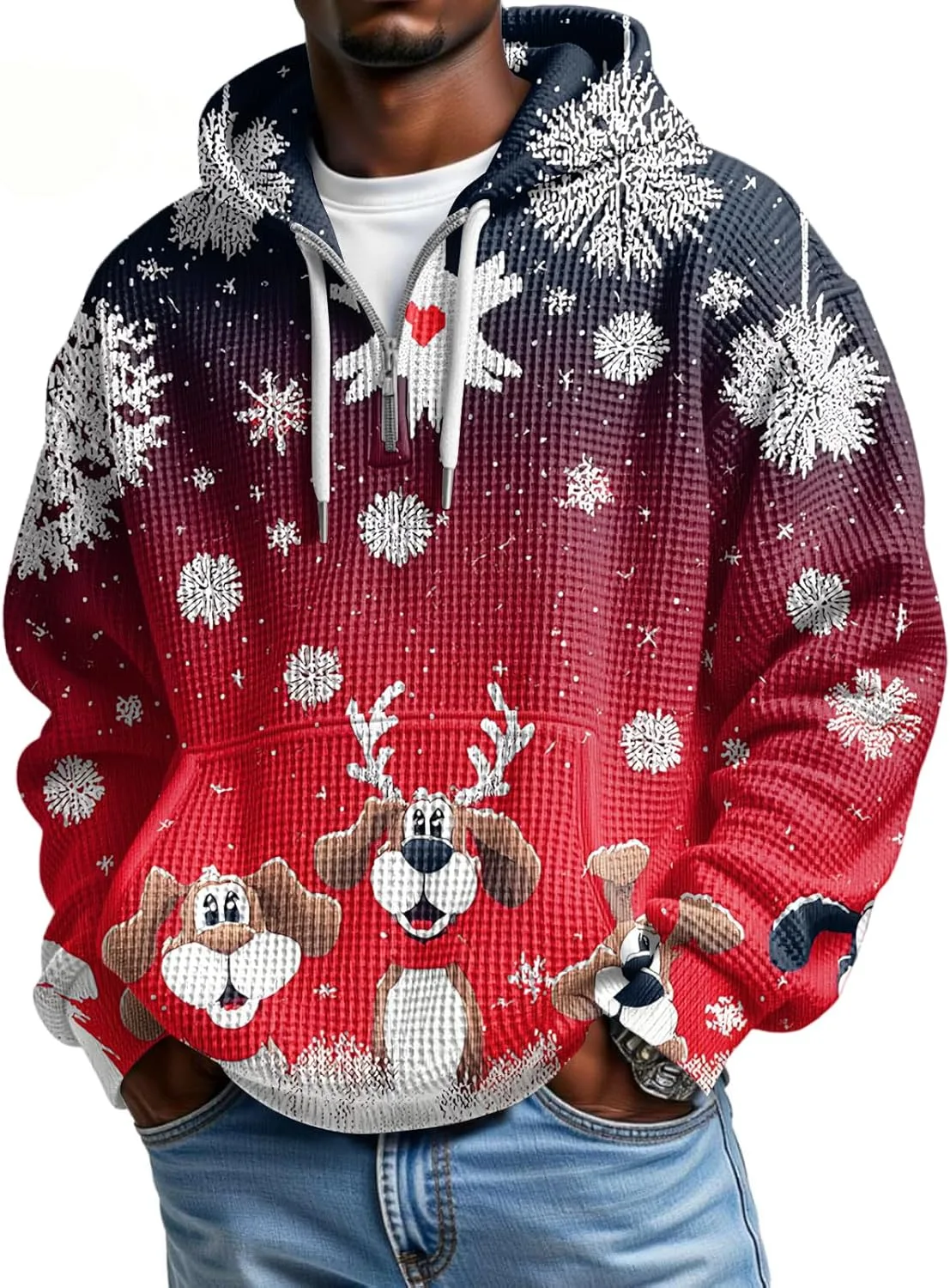 

Мужская модная толстовка с длинным рукавом и карманами