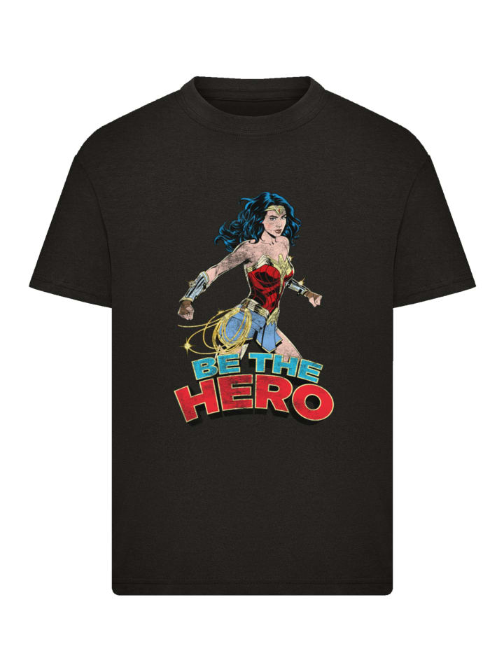 

Футболка Wonder Woman Be The Hero черного цвета F4NT4STIC, Черный, Футболка Wonder Woman Be The Hero черного цвета F4NT4STIC