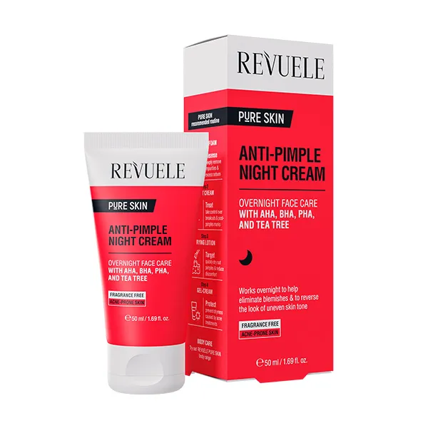 

Интенсивное решение для лица Anti-Pimple Night Cream Revuele, 50 ml