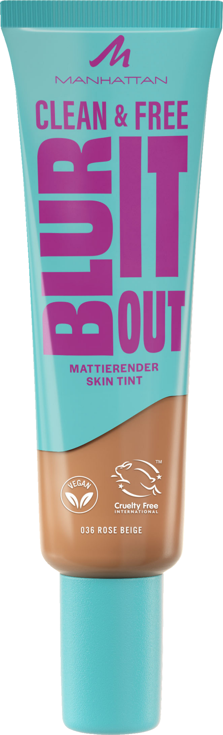 

Тональный крем Manhattan Clean & Free Blur It Out Skin Tint 36 Rose Beige LSF20