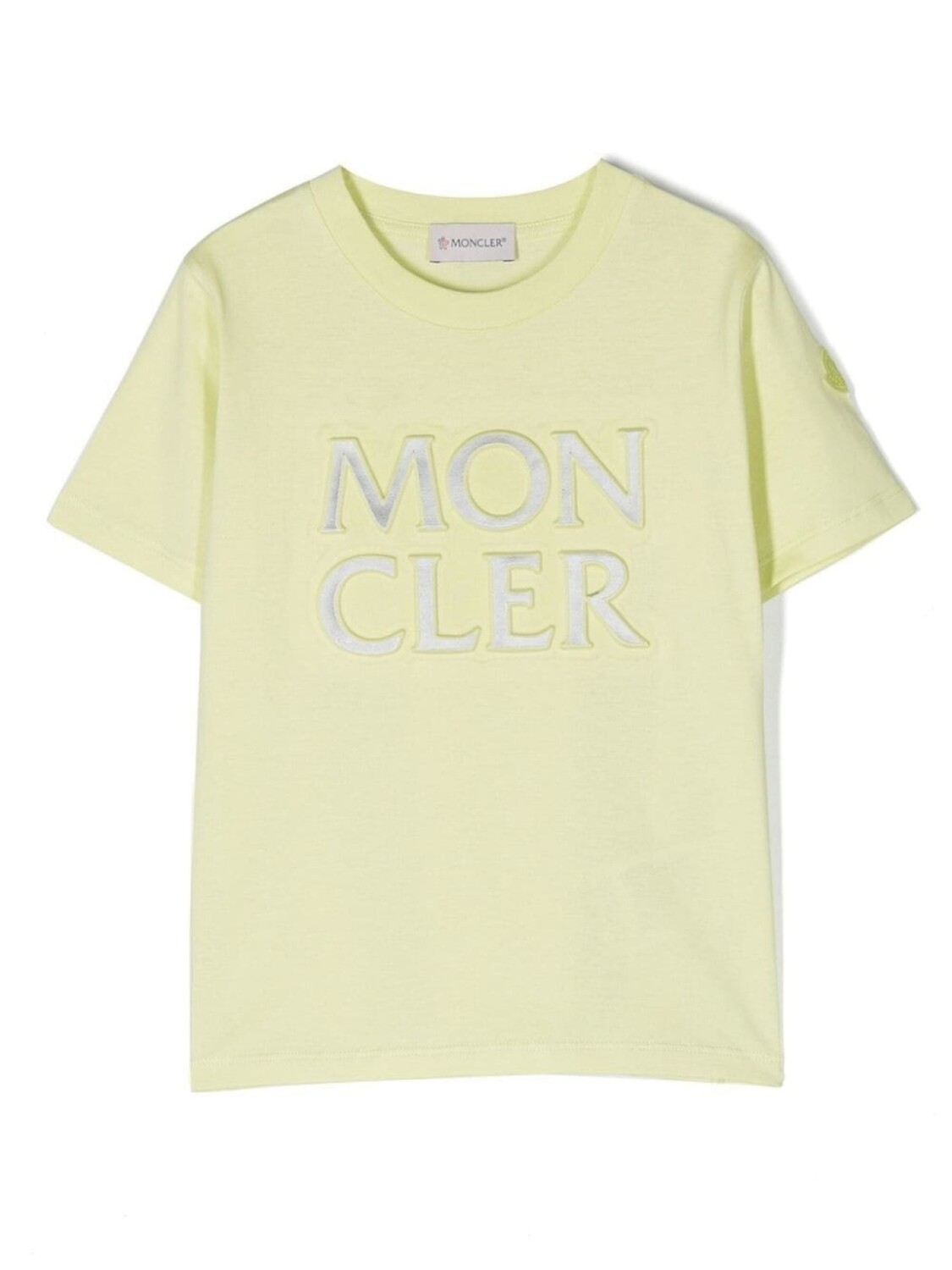 

Moncler Enfant футболка с тисненым логотипом, зеленый