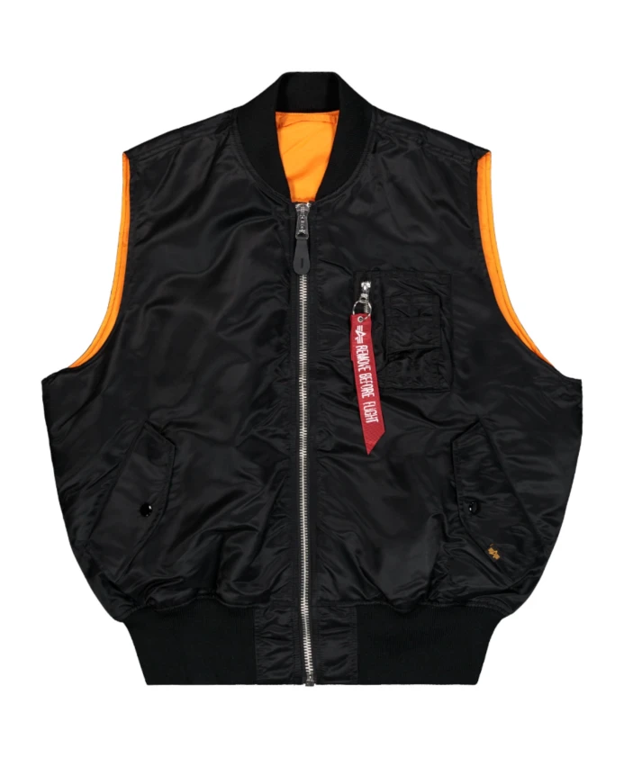 

Двусторонняя куртка-бомбер в классическом стиле Alpha Industries, черный