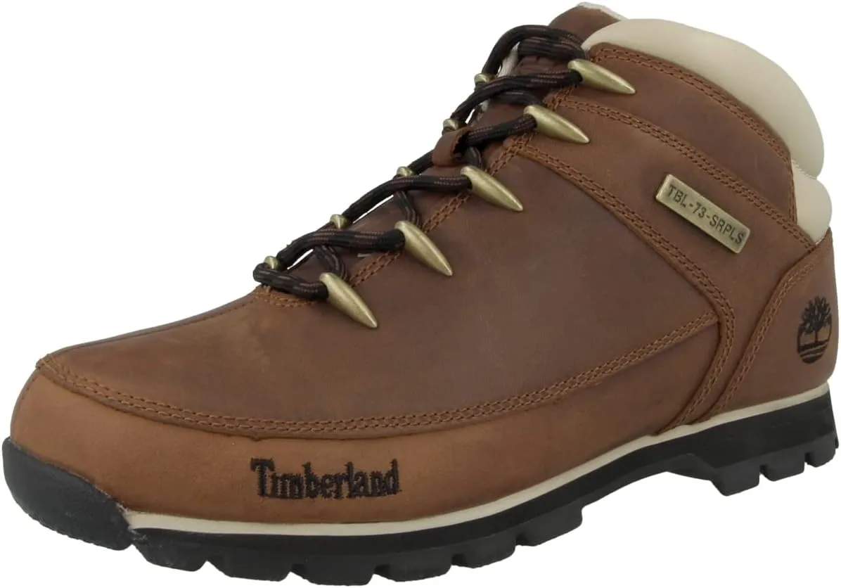 Мужские ботинки Timberland Euro Sprint Mid Hiker со шнуровкой, коричневый — фото 4