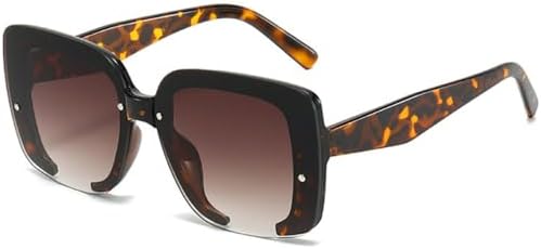 

Солнцезащитные очки 2027 года для женщин и мужчин, модные солнцезащитные очки в крупной оправе, защита от УФ-излучения UV400, леопардовый принт, один размер MTZJH, One Color