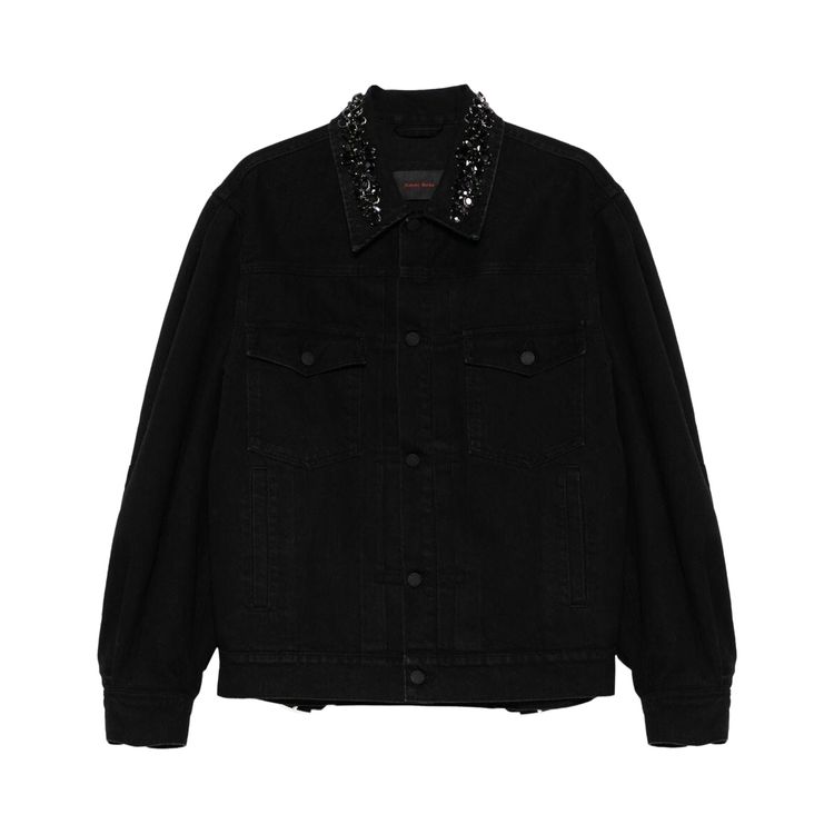 

Куртка Simone Rocha Puff Sleeve Denim Jacket 'Black', черный
