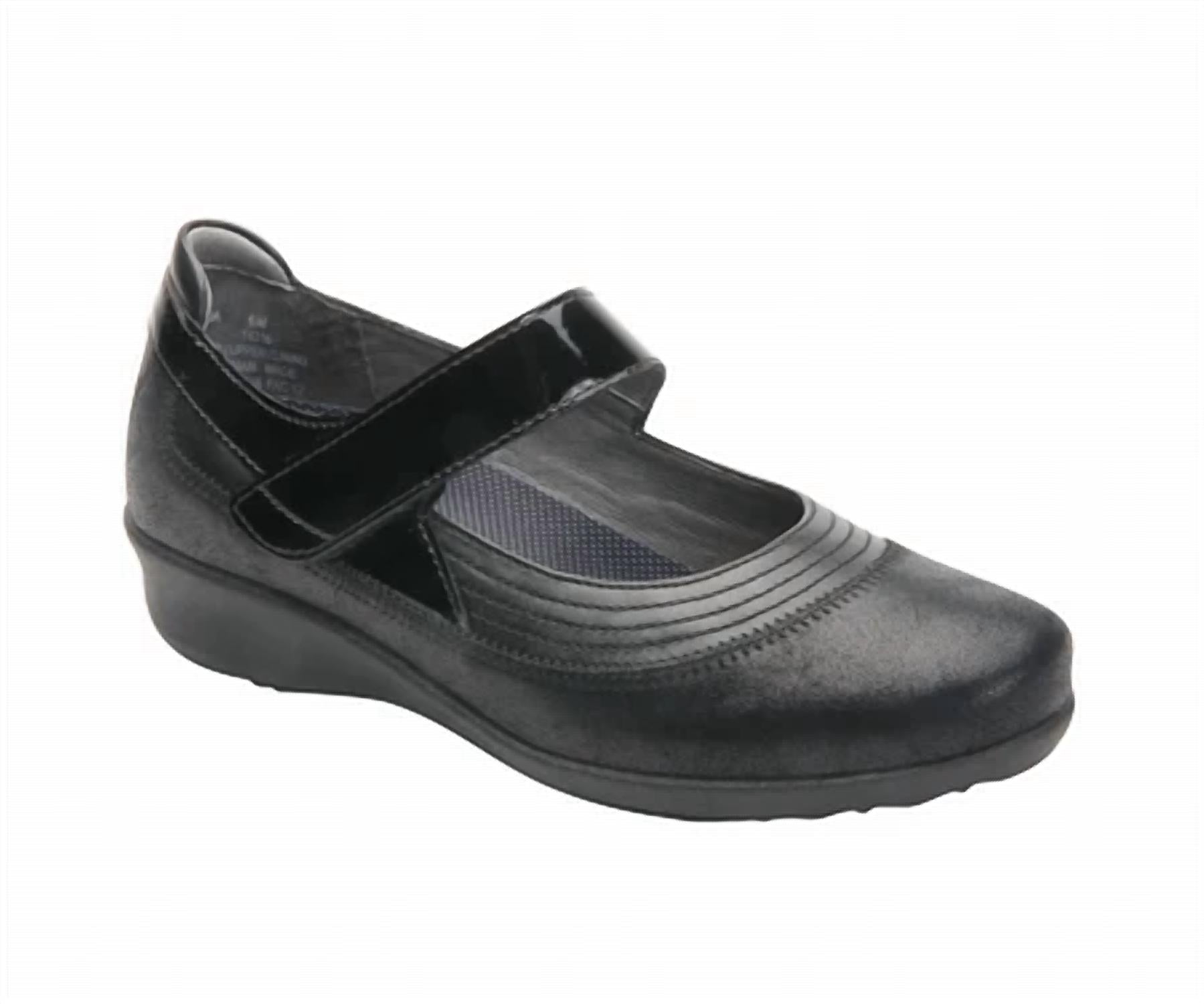 Женские туфли Genoa Mary Jane в пыльно-черном цвете Drew Shoes