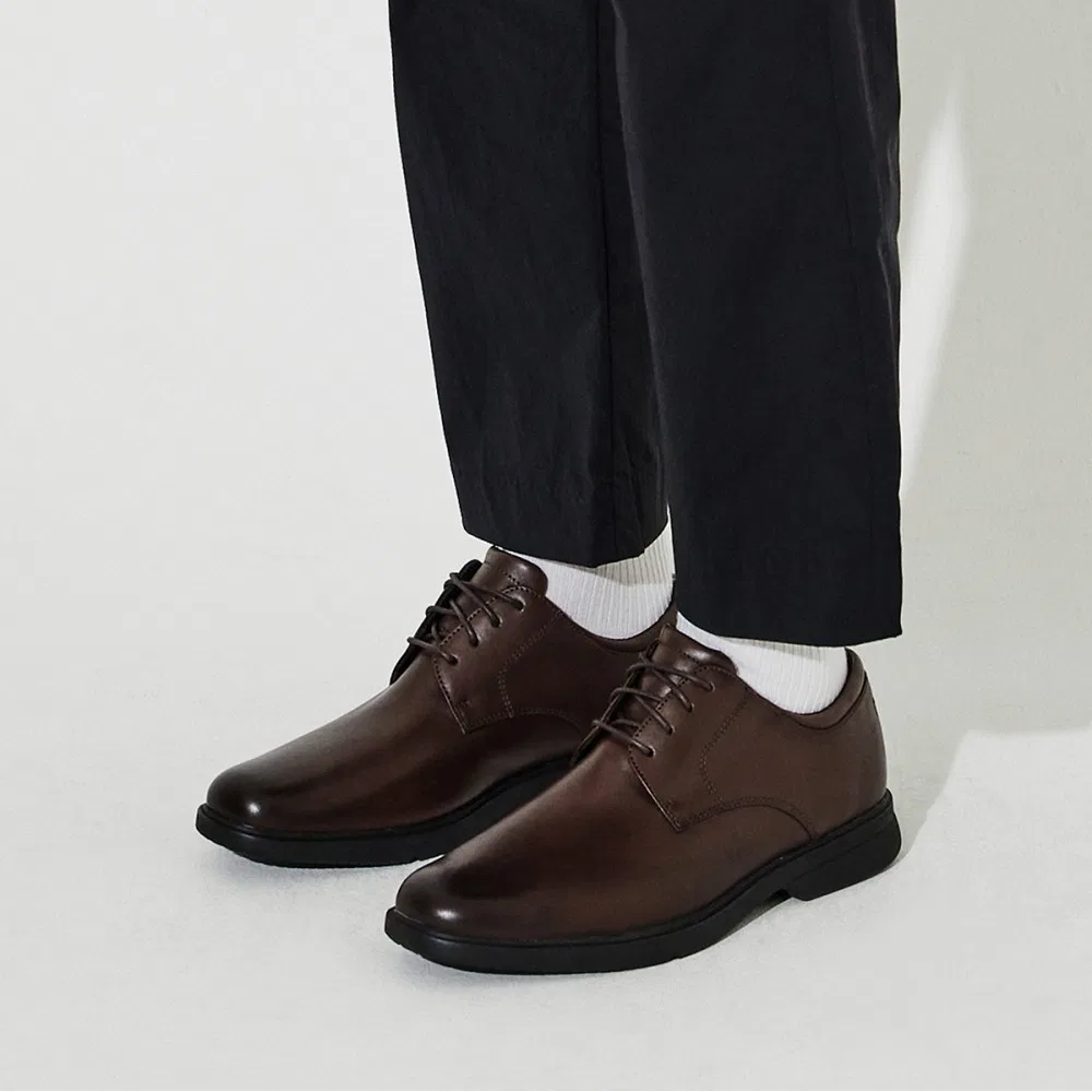 Мужские тёмно-коричневые дерби Charlesroad Plain Toe от Rockport — фото 3