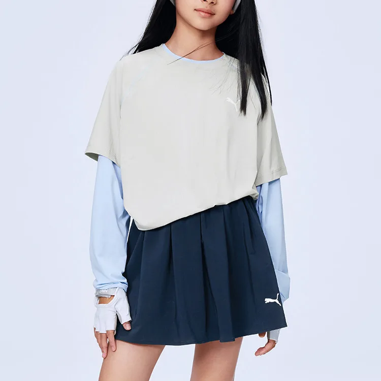 Футболка Kids' Quick Dry T Shirts SS26 Kids' PUMA, светло-серый 20001 — фото 3