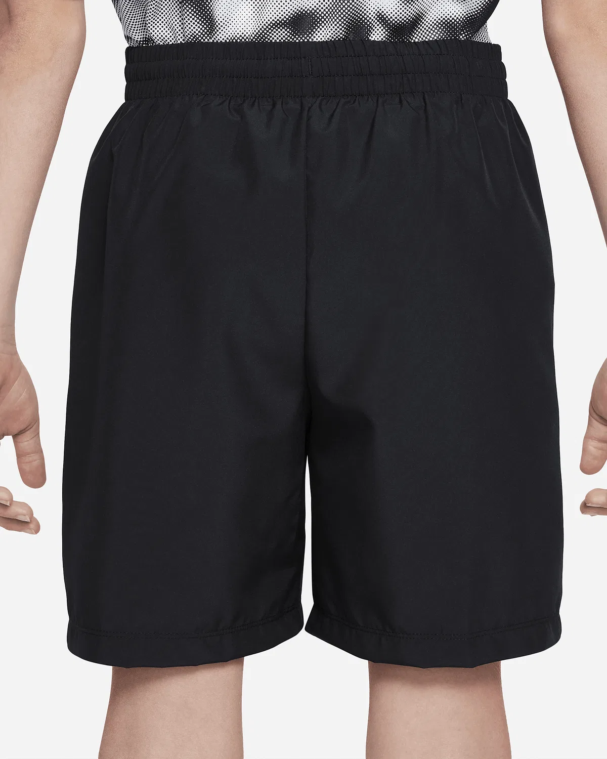 Детские тренировочные шорты Nike Dri-FIT Big Kids' Multi, Black/White — фото 4