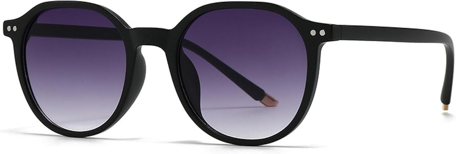 

Популярные модные круглые солнцезащитные очки для женщин, винтажные, с заклепками, в стиле панк, мужские, с градиентной защитой UV400 (как на картинке) TVTBBVV, As the Picture