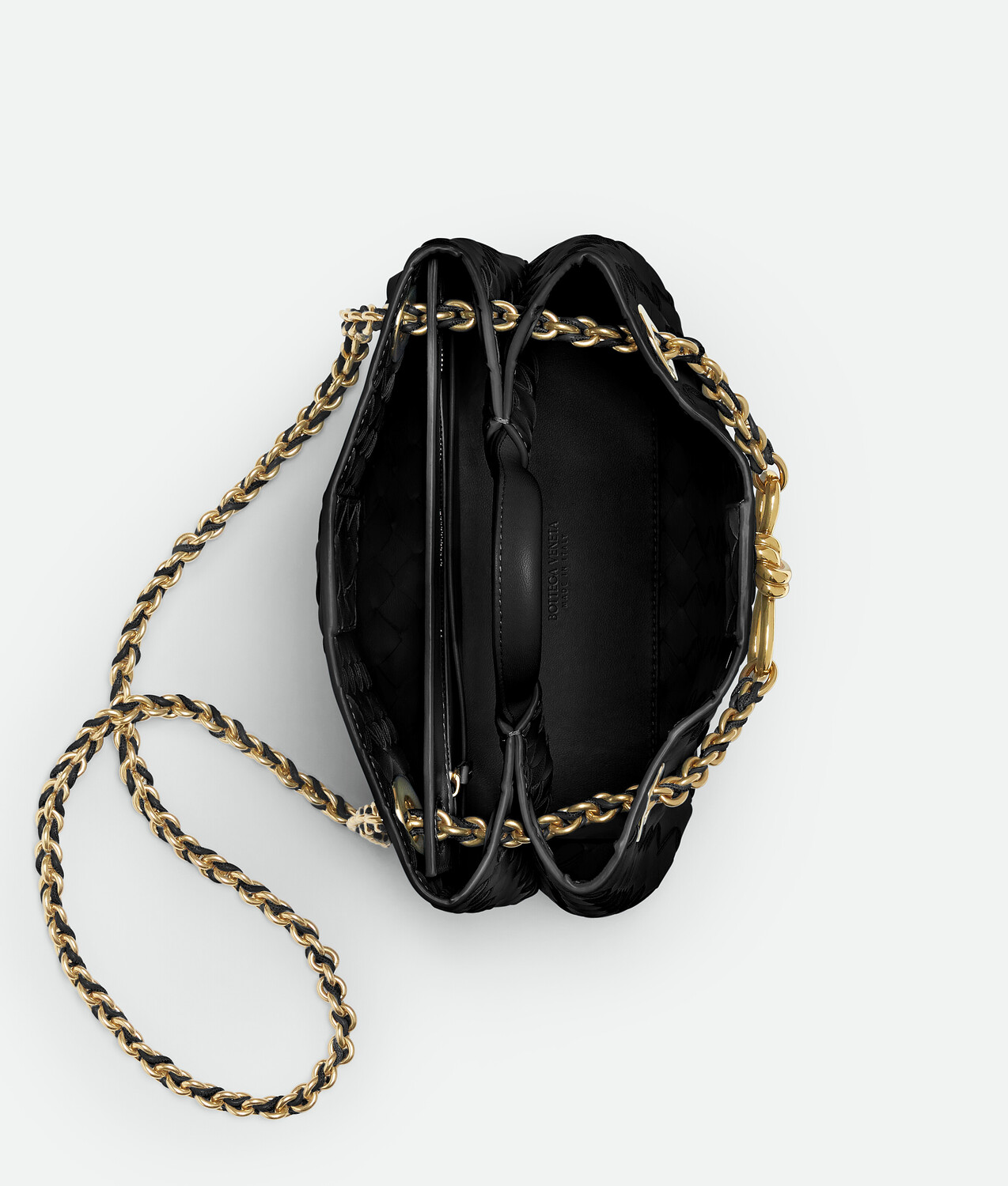 Small andiamo chain BOTTEGA VENETA, черный — фото 3