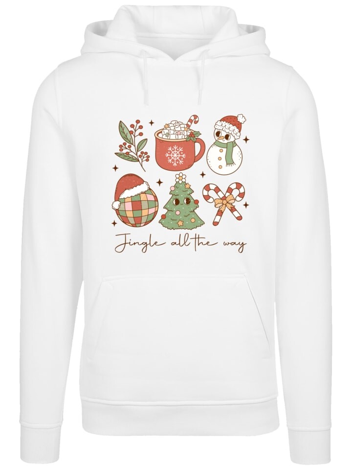 

Пуловер F4NT4STIC Hoodie Jingle All The Way Christmas Groove, белый