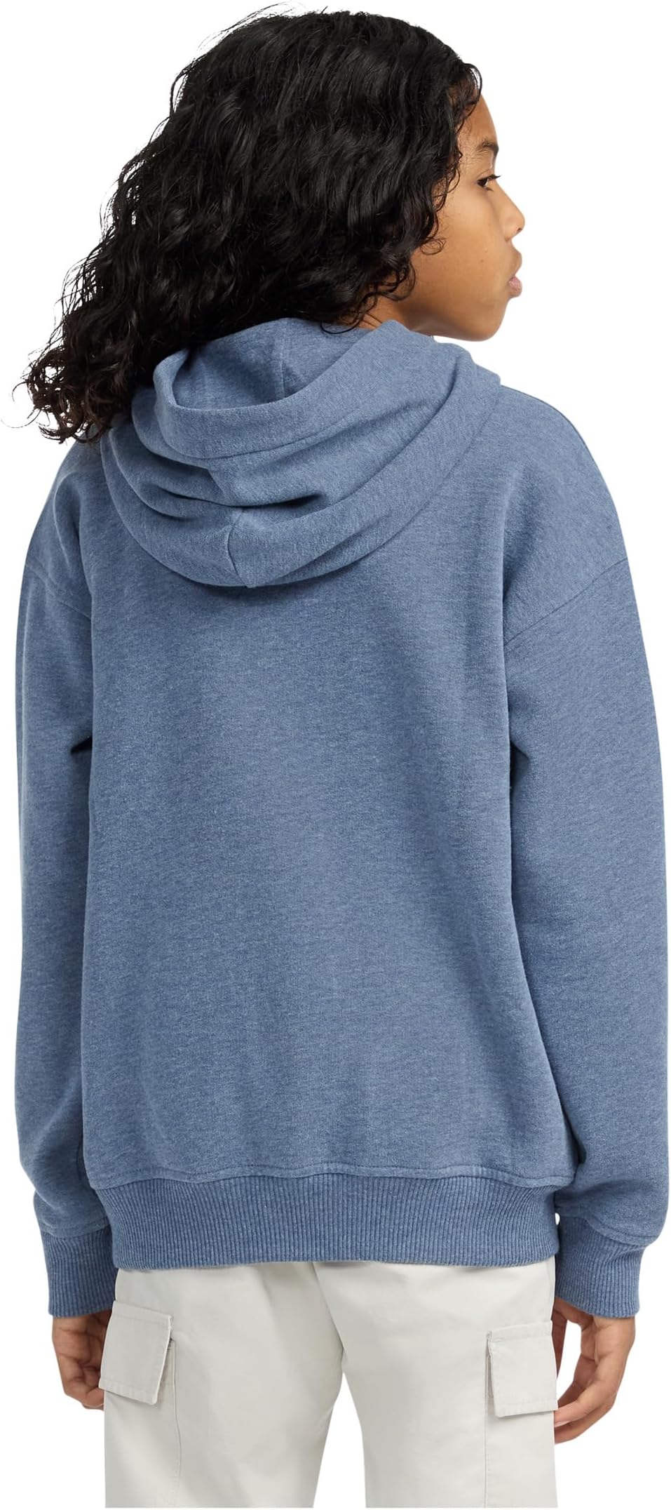 Худи abercrombie kids Essentials Fleece Hoodie, цвет Anf Vintage Indigo Heather — фото 2
