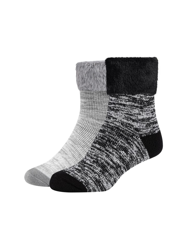 

Camano Набор из двух теплых и уютных носков черного цвета