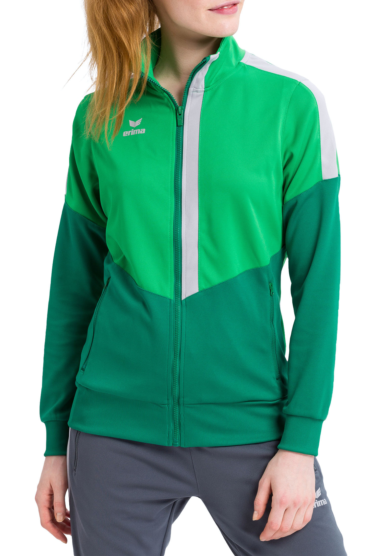 

Спортивная куртка erima Squad Worker Jacke, цвет fern green/smaragd/silver grey