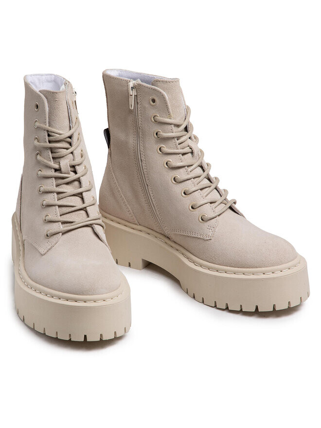 Ботильоны на шнуровке Skylar Steve Madden, бежевый — фото 3