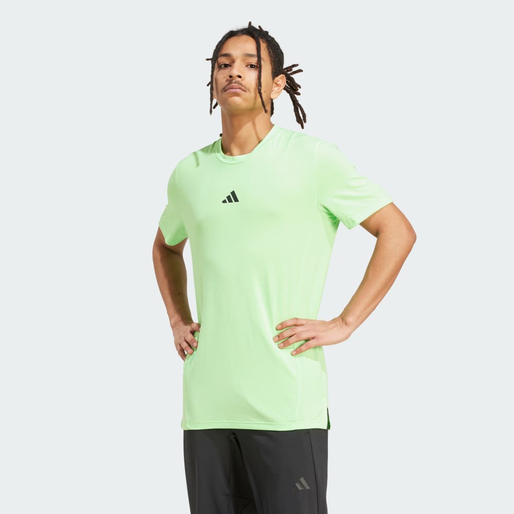 

Спортивная футболка Adidas Designed for Training Workout Tee, цвет Lime Burst