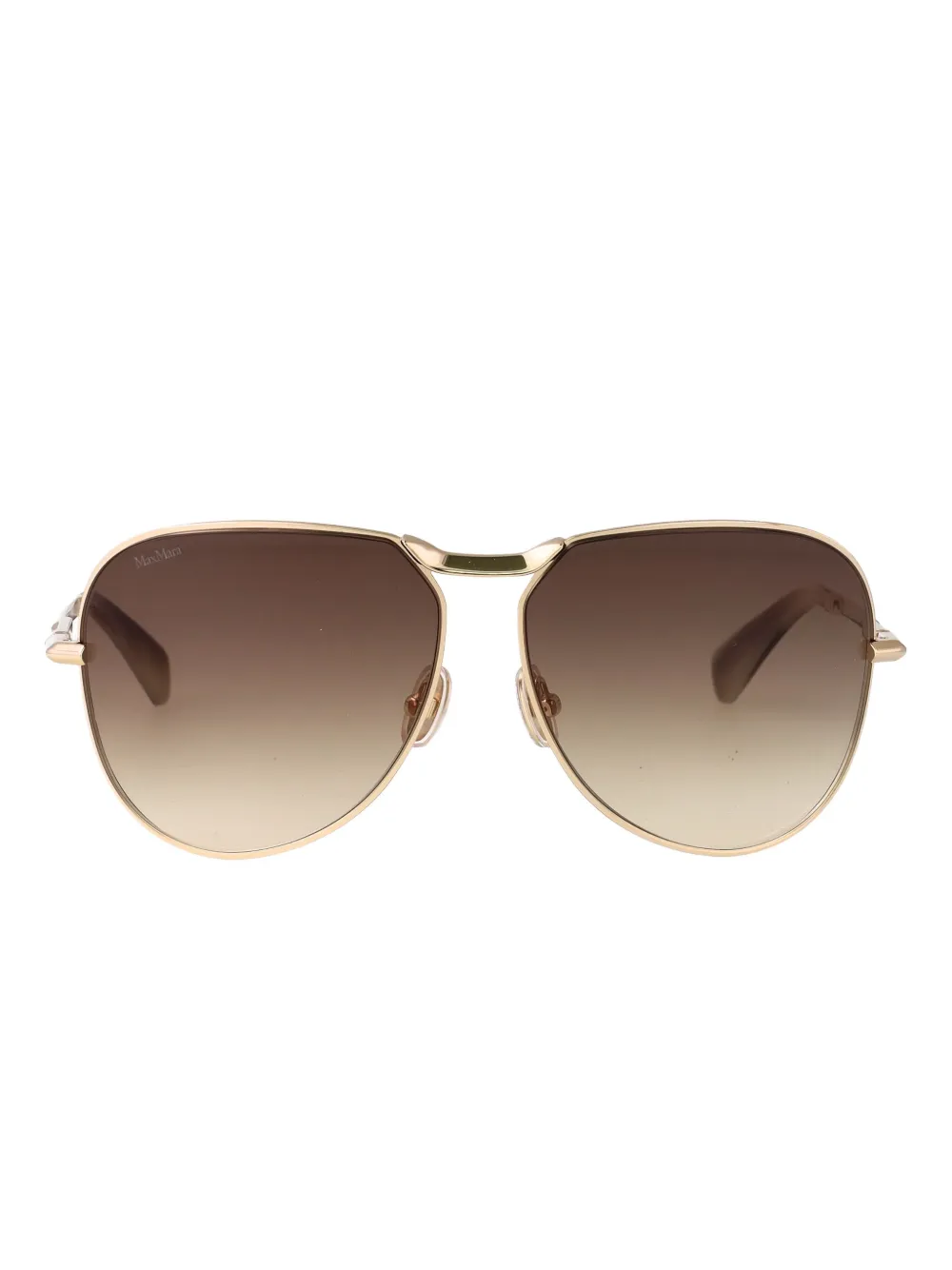 

Солнцезащитные очки Miller 2 в металлической оправе Max Mara Eyewear, коричневый