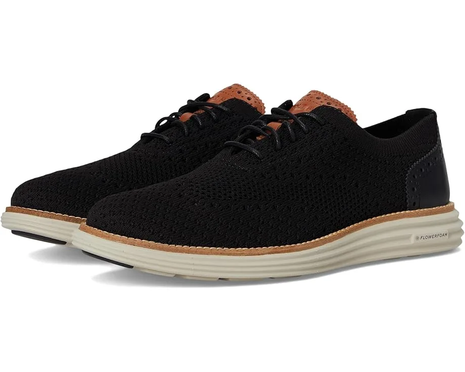 Оксфорды Cole Haan Original Grand Remastered Stitchlite Oxford, Black/British Tan/Silver Lining