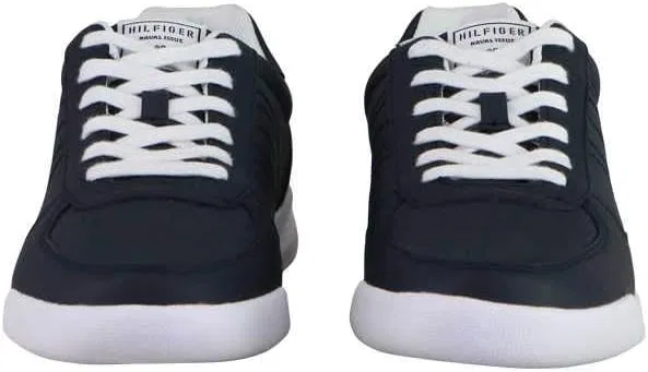 Кроссовки Tommy Hilfiger на шнуровке с кожаным логотипом, белые — фото 4