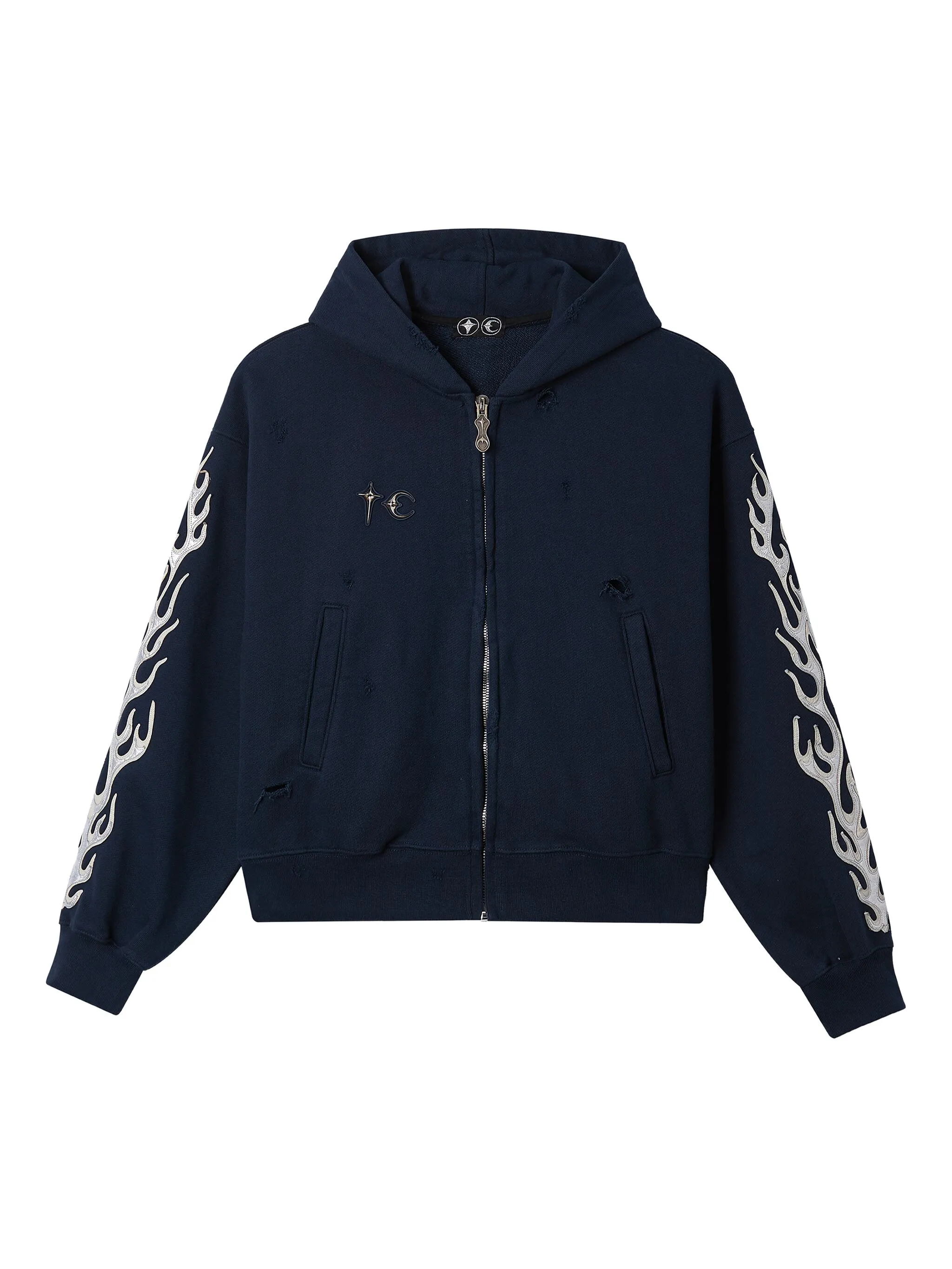 

Худи на молнии Thug Club, синий