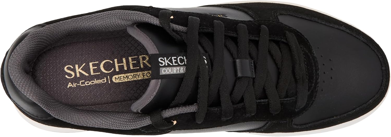 Мужские спортивные кроссовки Skechers Sport Court 2.0 - Yaros, черный — фото 3